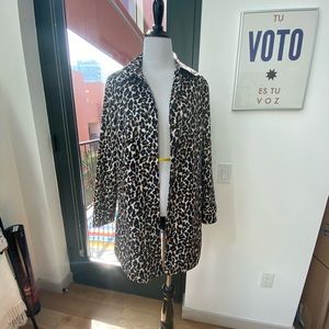 Leopard Cotton Mod Car Coat  S Jacket